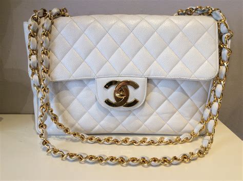 chanel jumbo bianca